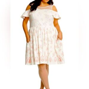 Disney Beauty and the Beast Icons Cold Shoulder Dress XXL